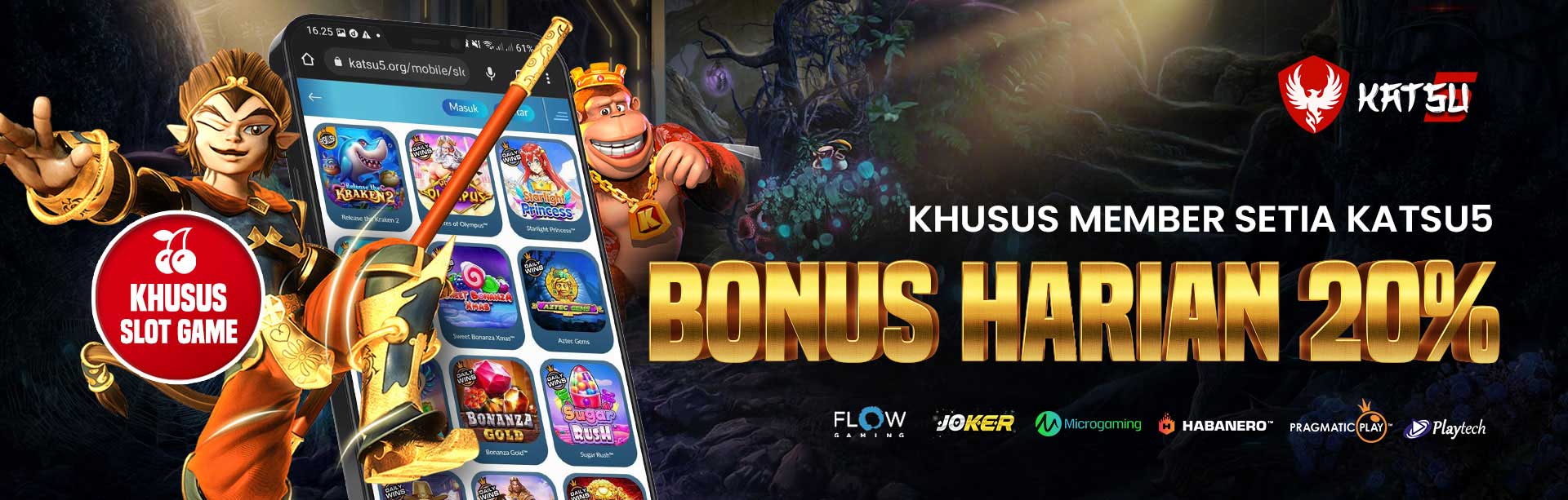 BONUS HARIAN 20%