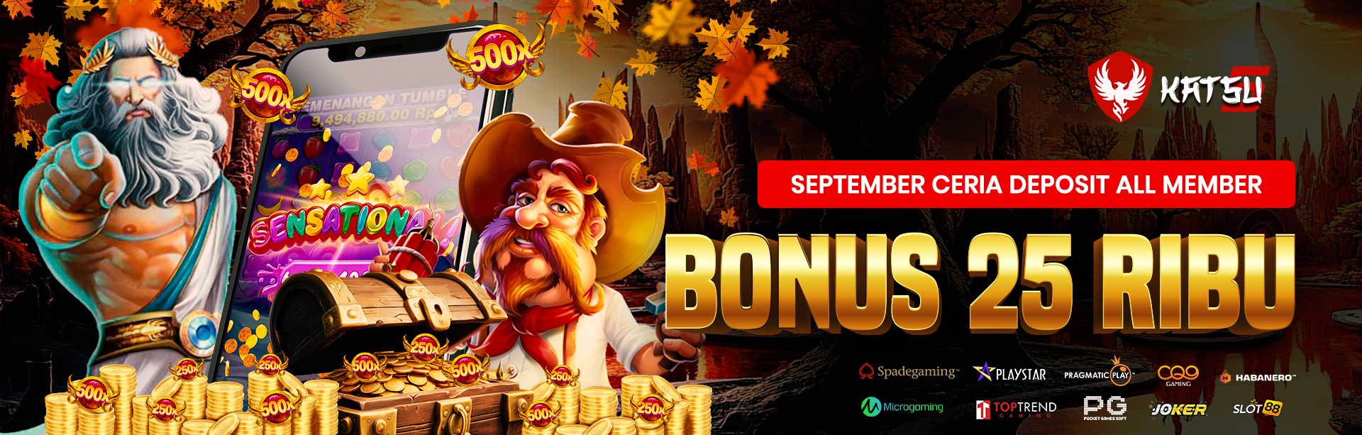 Event September Ceria Bonus Deposit 25 Ribu