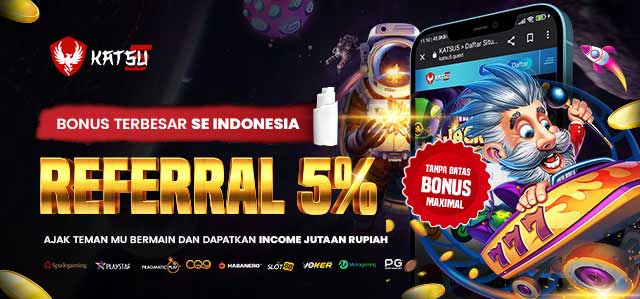 Bonus referral Terbesar se Indonesia Raya 5%